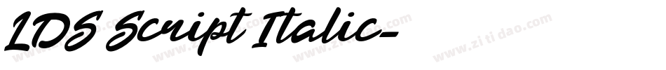 LDS Script Italic字体转换